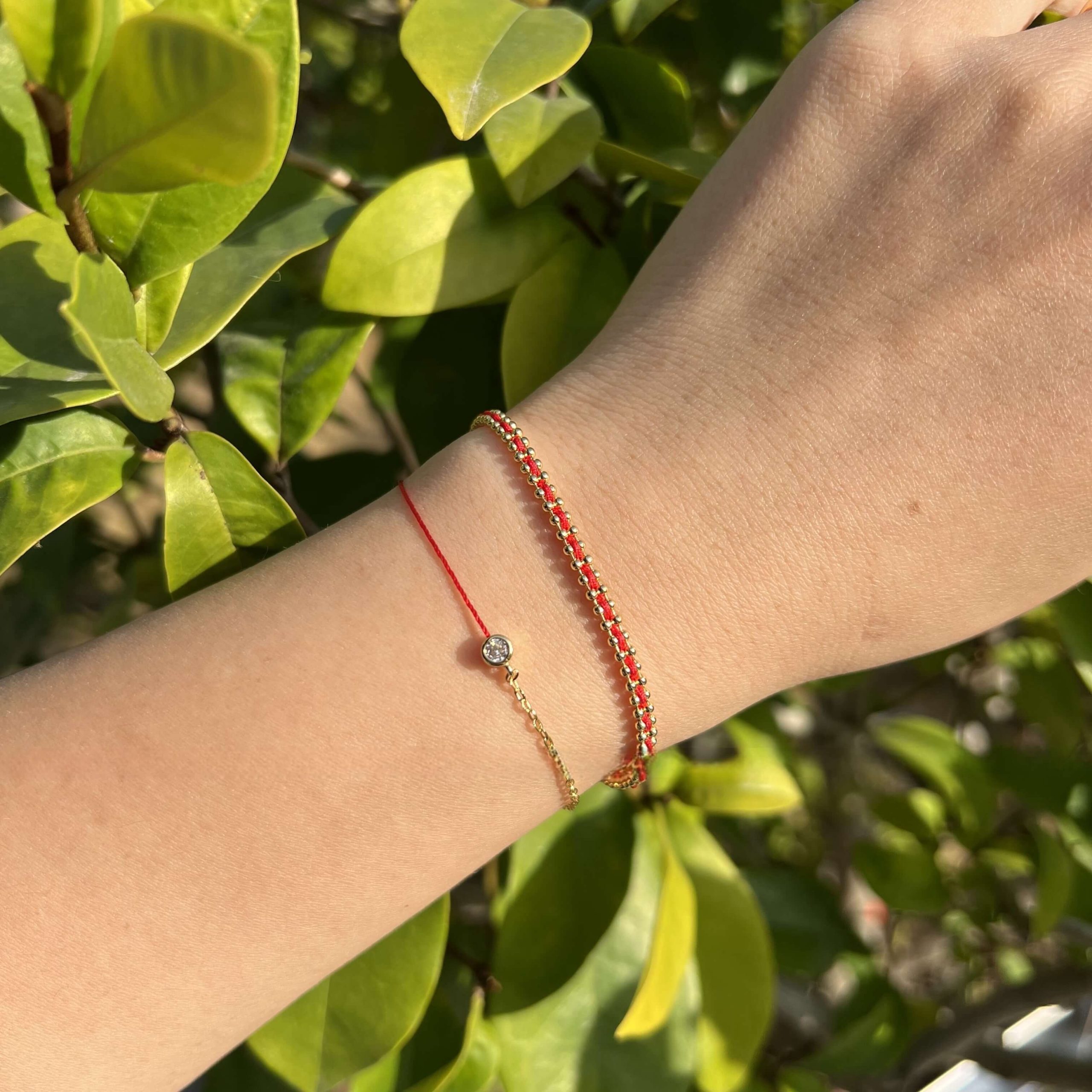 Year of Birth Redline French Red String Bracelet