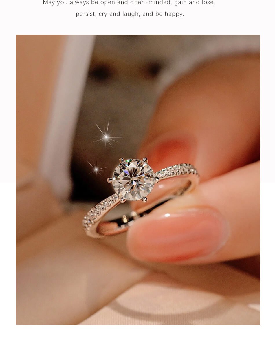 Timeless Classic ~ 6-Prong Ultra Sparkling Carat Ring