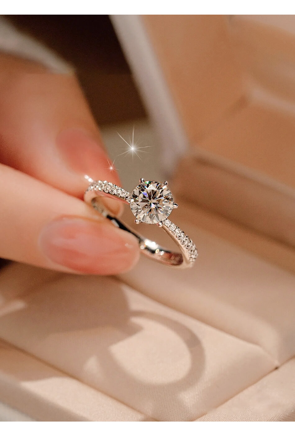 Timeless Classic ~ 6-Prong Ultra Sparkling Carat Ring