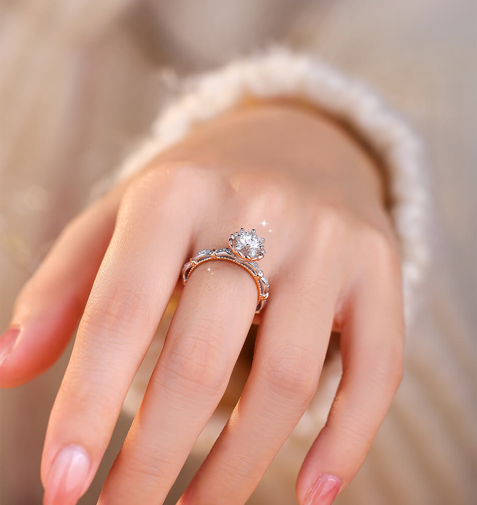 Core Whisper: Gentle Charm Mozambique Diamond Ring