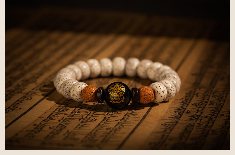 《Star and Moon Bodhi》 Zodiac Guardian Couple Bracelets for Birth Year with Eight Guardian Deities