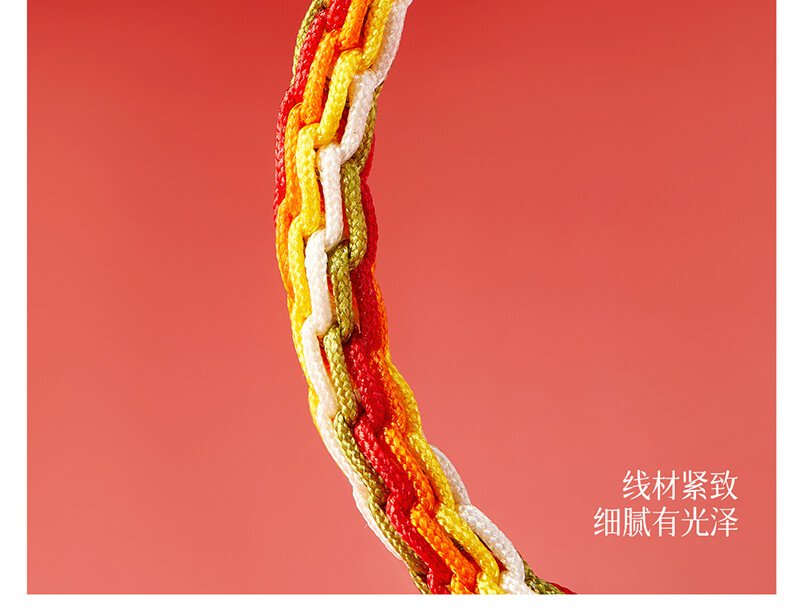 《Shishi Ruyi》 Cycle Multicolored Rope Braided Bracelet