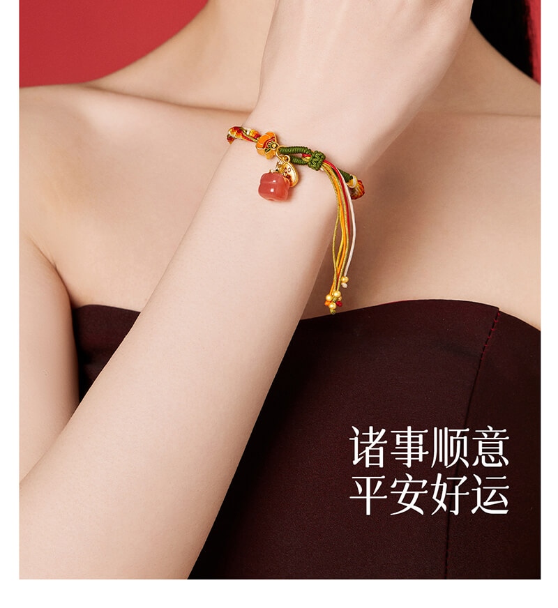 《Shishi Ruyi》 Cycle Multicolored Rope Braided Bracelet