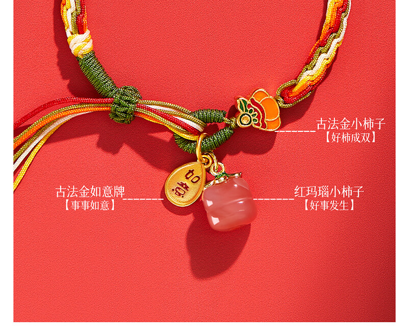 《Shishi Ruyi》 Cycle Multicolored Rope Braided Bracelet