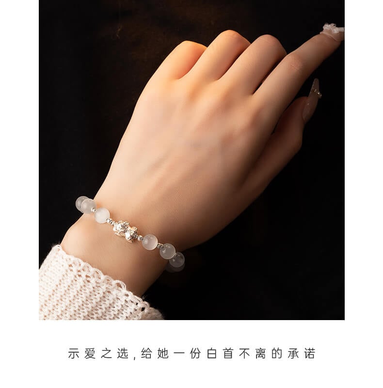 《The Eight Directions of Wealth》 S999 Pure Silver Pixiu Couple Bracelet