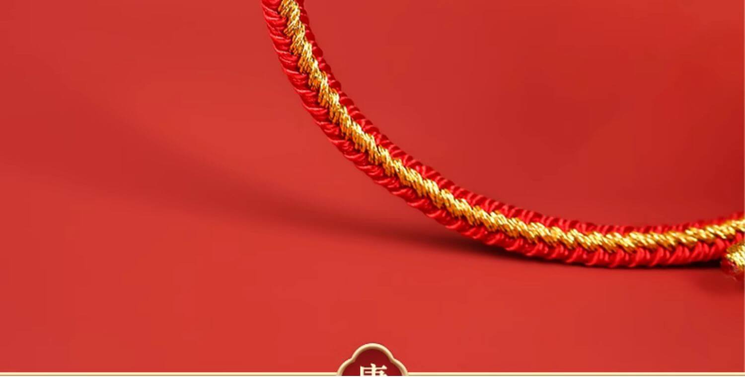 《A Lucky Thread》 Finely Crafted Good Fortune Red String Bracelet