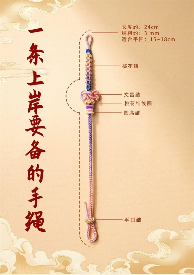 《Lucky Cord》 - Dragon Year Wen Chang Knot Koi Weaving Ashore Cord