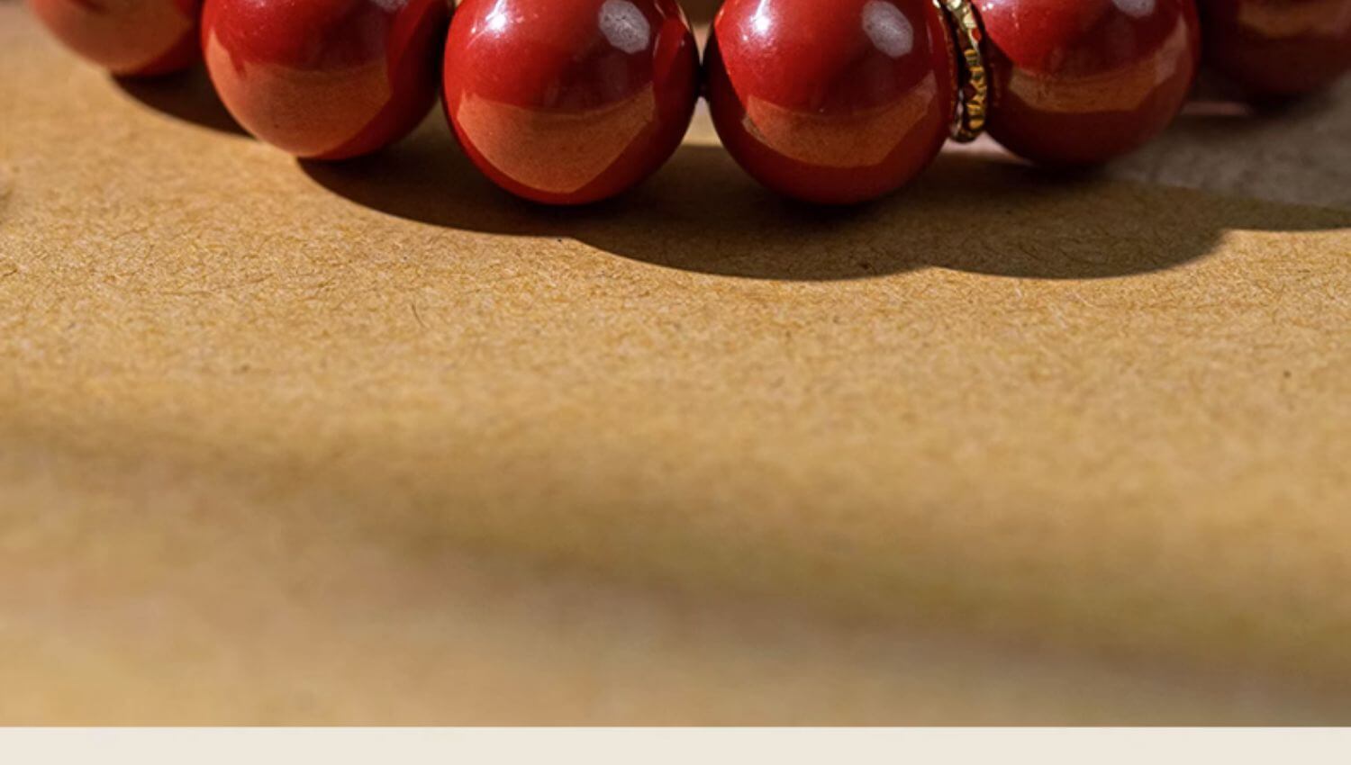 《The Tibetan Red Cord》 - Cinnabar Braided Couple Style Antique Bracelet