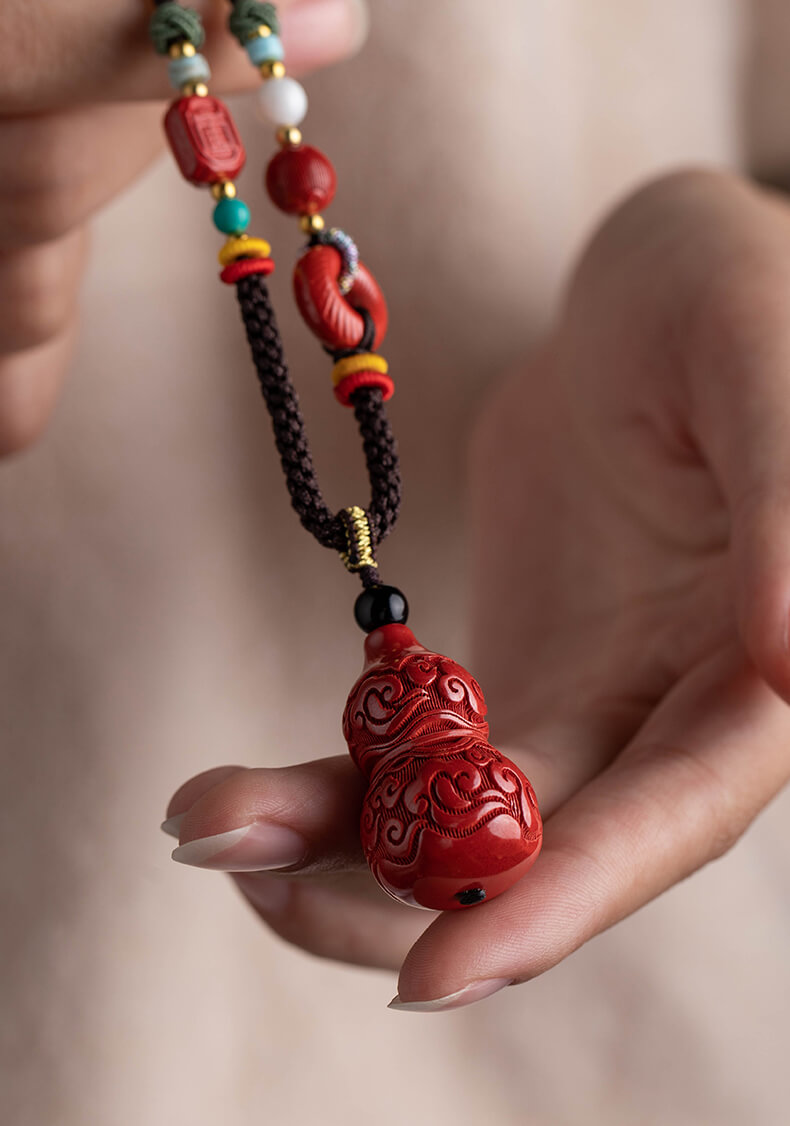 Auspicious Cloud Gourd~Fortune and Prosperity Gourd Necklace Sweater Chain