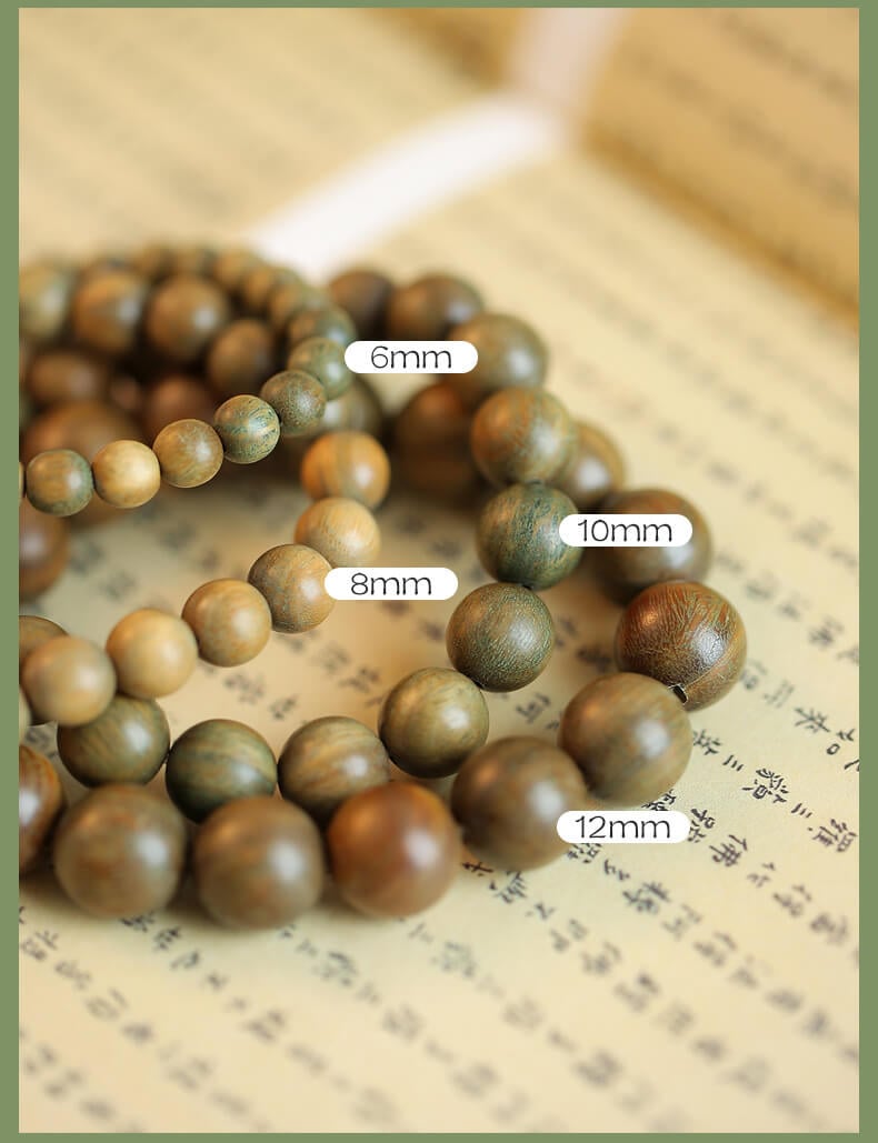 《Zen Heart 》Sandalwood Buddhist Beads Wooden Bracelet