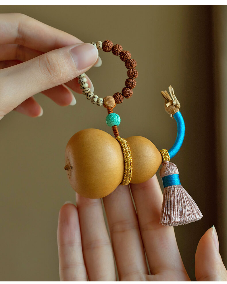 《Natural Gourd》 Star and Moon Bodhi Vajra Small Gourd Hand-twisted Ornamental Item