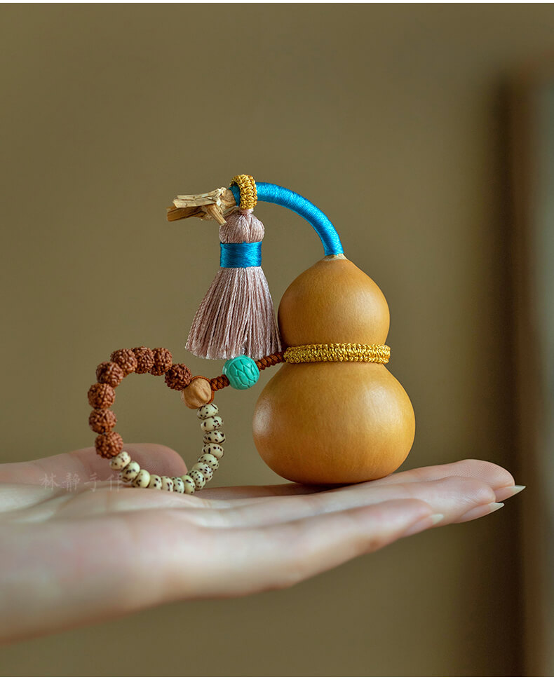 《Natural Gourd》 Star and Moon Bodhi Vajra Small Gourd Hand-twisted Ornamental Item