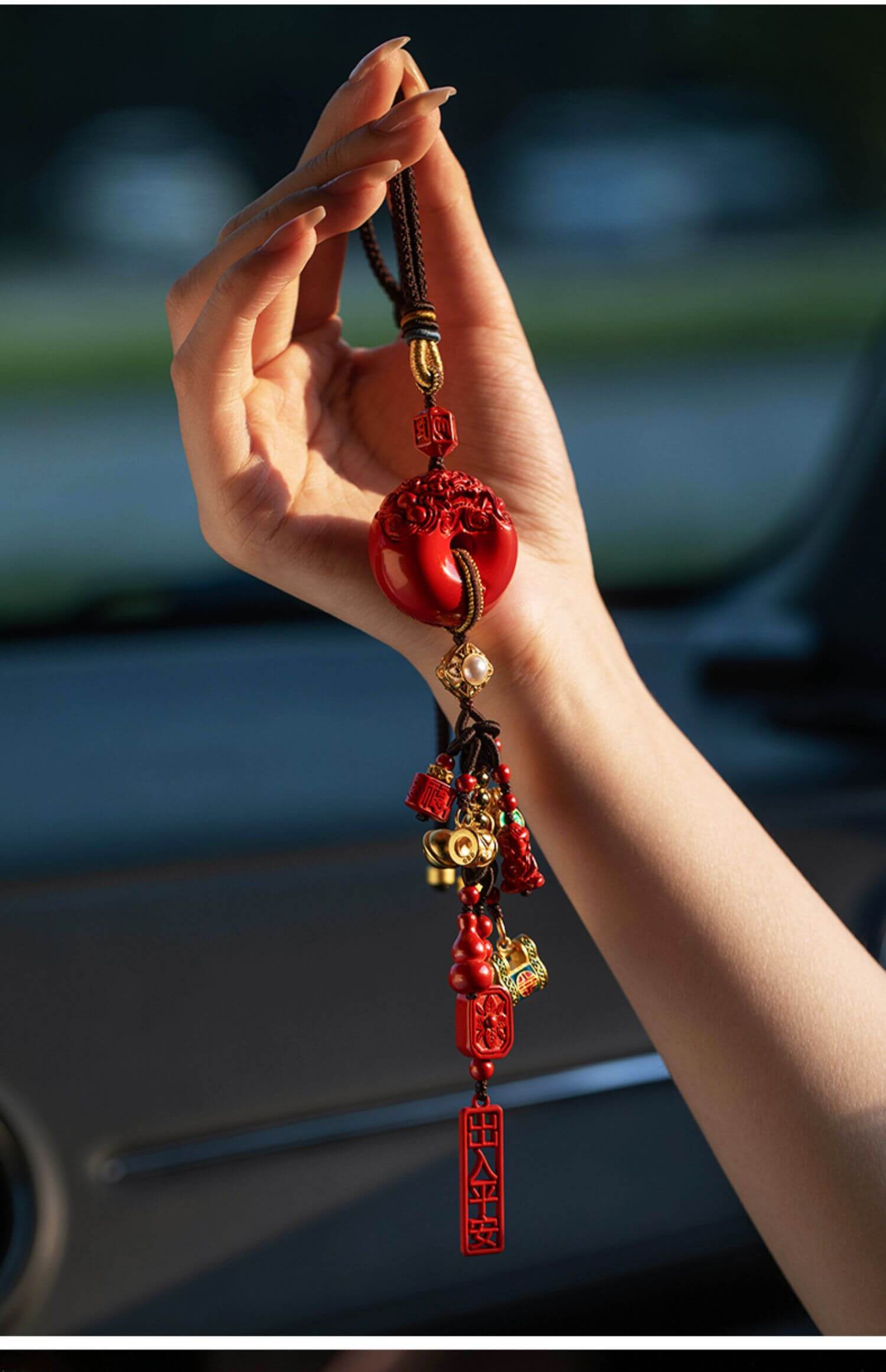 Varied weather~ Auspicious Year of the Tiger car pendant for safety