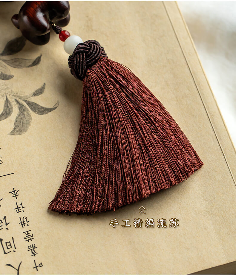 Peace and Safety ~ Natural Sandalwood Safe Journey Bell Car Hanging