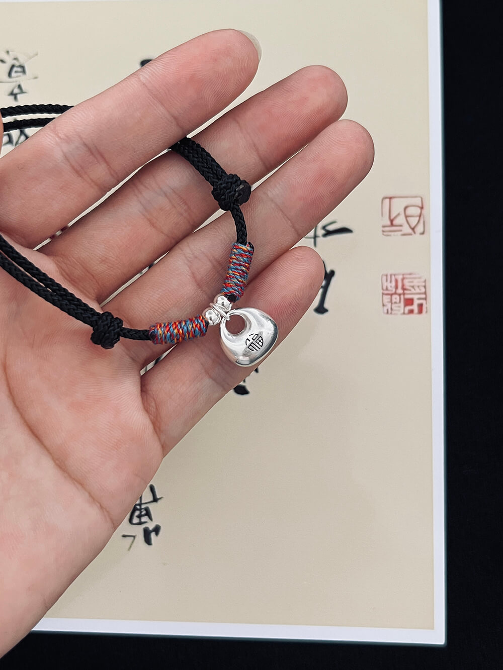 《Little Fortune》 999 Silver Solid Peace and Fortune Bracelet for Men and Women