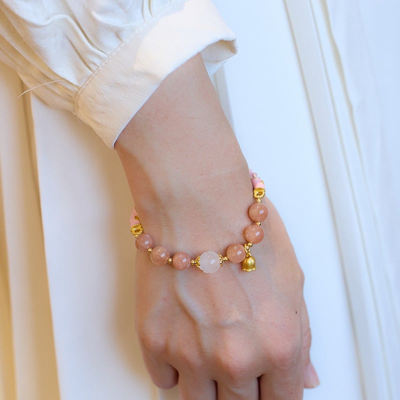 《Half a Lifetime of Good Fate》 Orchid Ruyi Half Bangle Bracelet