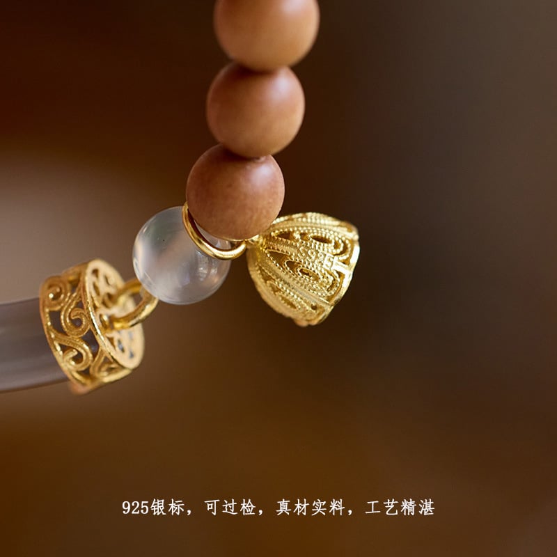 《The Scent of Half a Lifetime》New Chinese-style Milky Barbie Sandalwood Bracelet