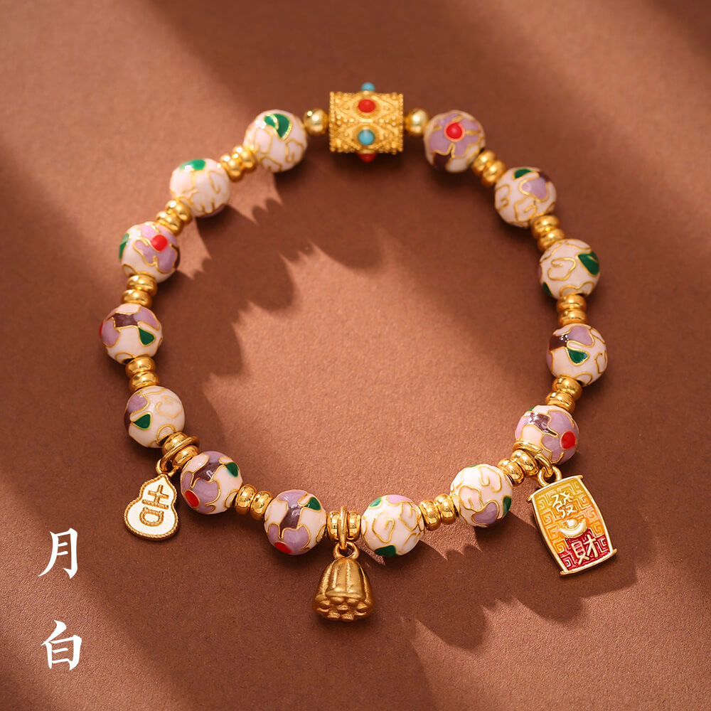 《The Blossom》 Beijing Cloisonné Cloisonné Floral Bracelet