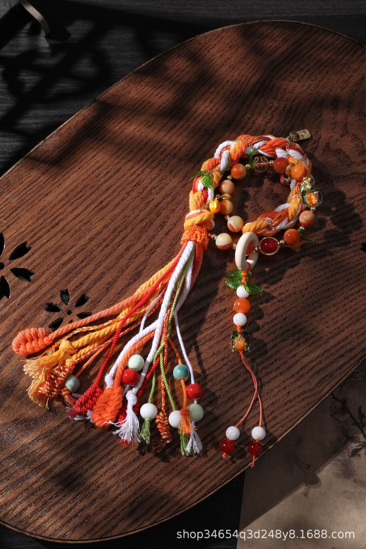 Persimmon Wishes~ Lucky Five-Colored Bracelet for Passing Exams and Friendship