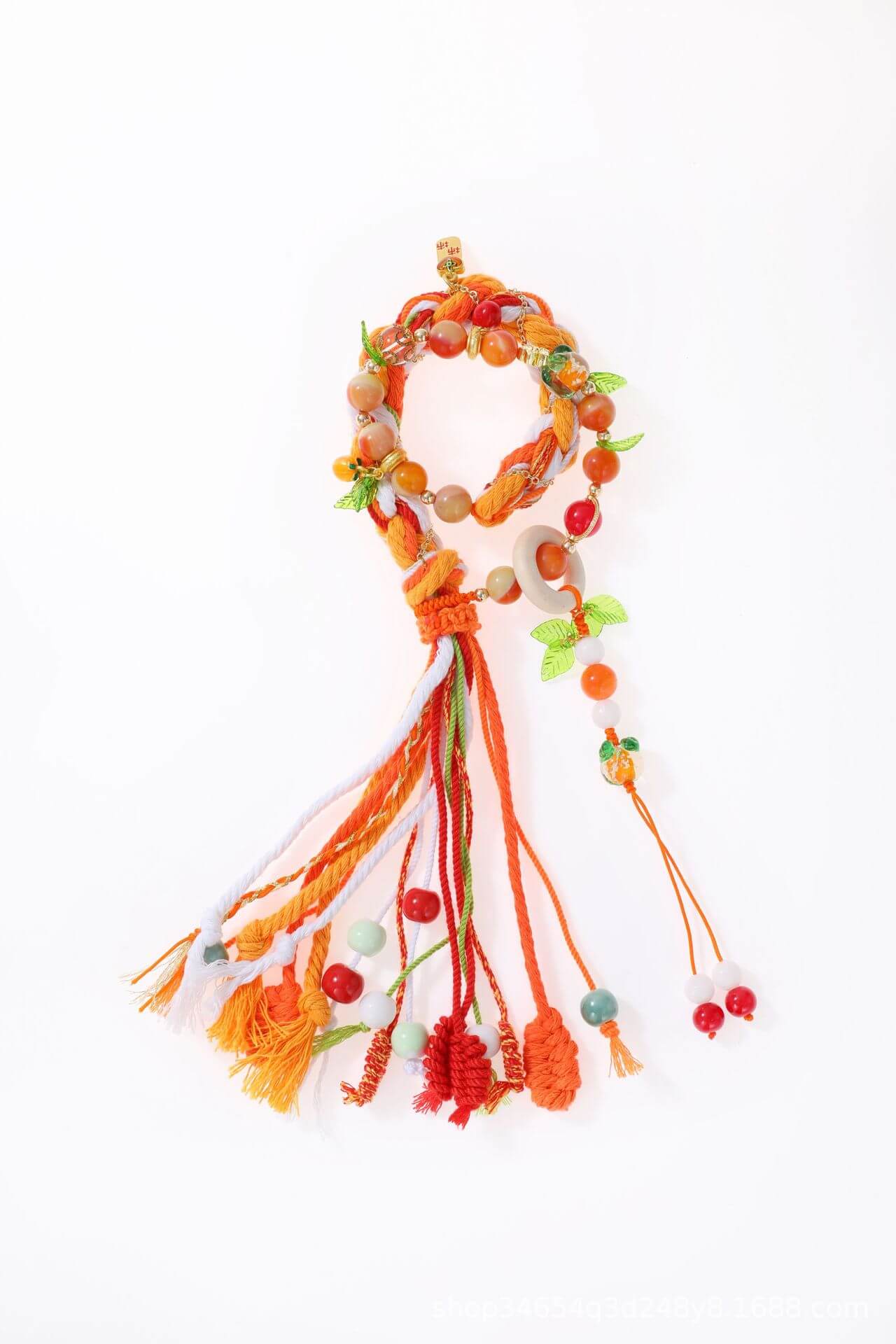 Persimmon Wishes~ Lucky Five-Colored Bracelet for Passing Exams and Friendship