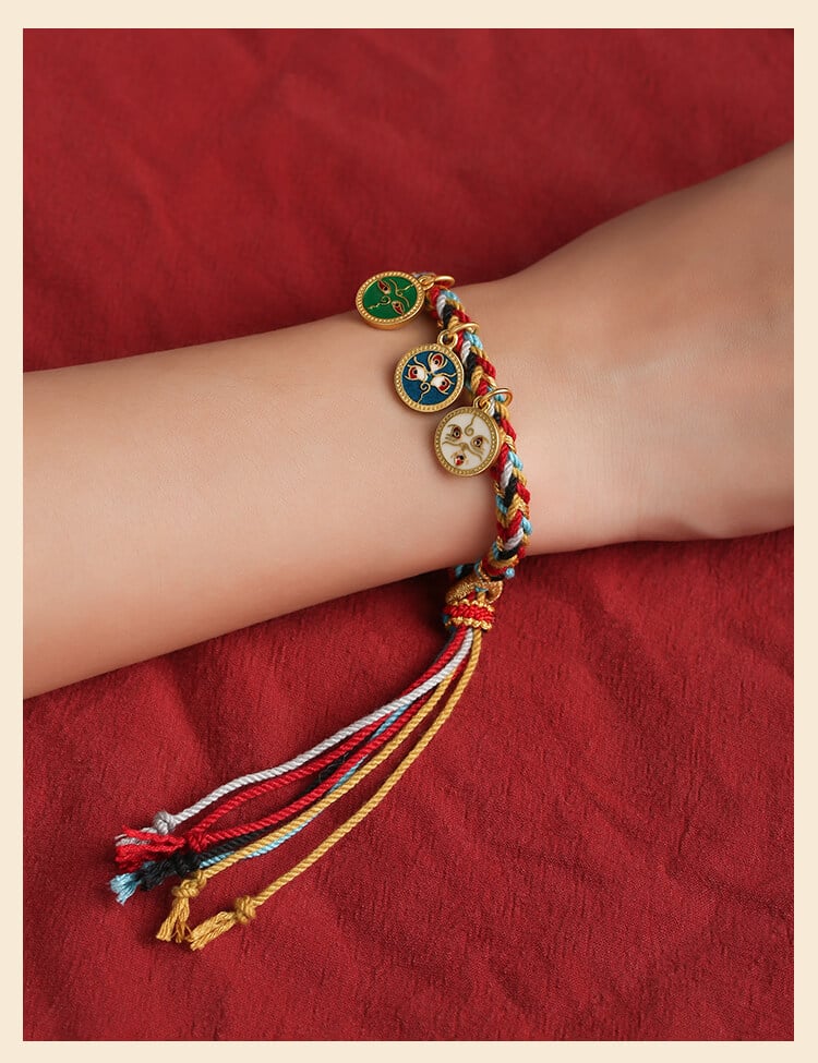 《Five Wealth Gods》 Zakhira Tibetan Wealth Woven Bracelet