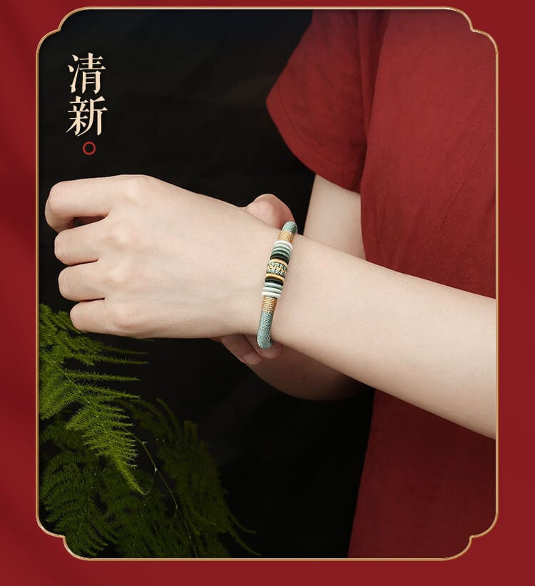 《The Ninefold Path of Mahakasyapa》 Peace Knot Braided Bracelet