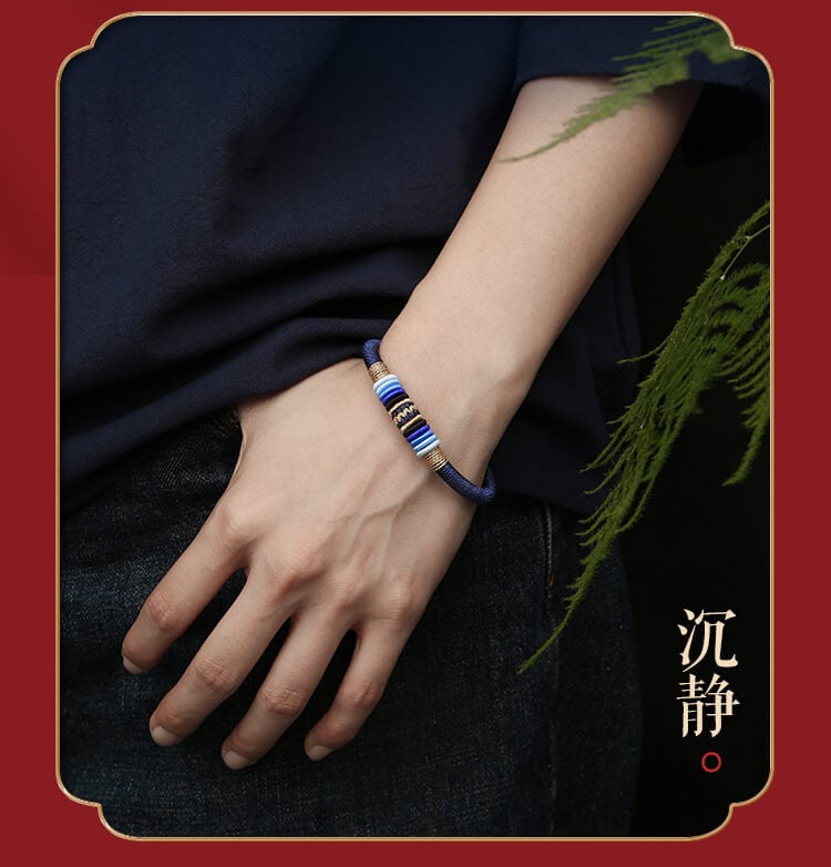 《The Ninefold Path of Mahakasyapa》 Peace Knot Braided Bracelet