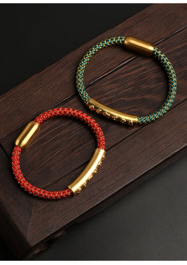 《The Dragon Scale》 Six-Syllable Mantra Auspicious Dragon Rope Bracelet