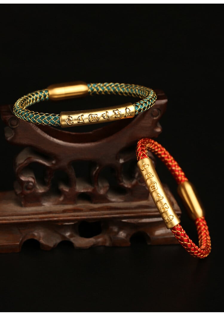 《The Dragon Scale》 Six-Syllable Mantra Auspicious Dragon Rope Bracelet