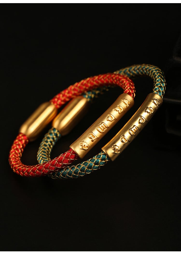 《The Dragon Scale》 Six-Syllable Mantra Auspicious Dragon Rope Bracelet