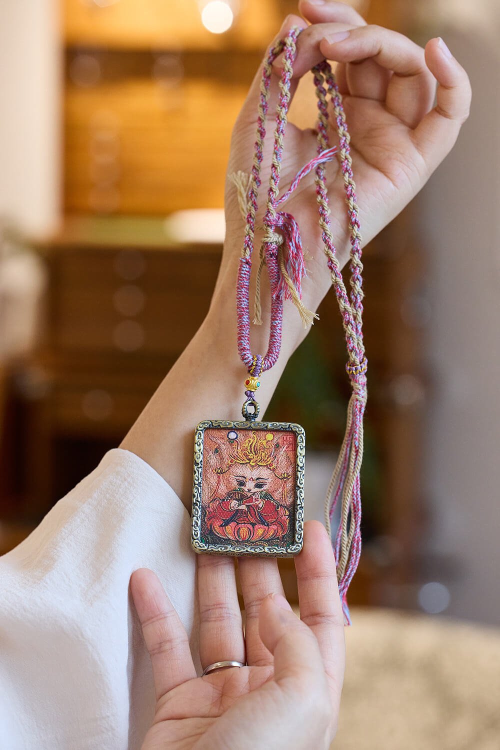 《Nine-Tailed Fox》 Tibetan Ethnic Style Zakiram Necklace