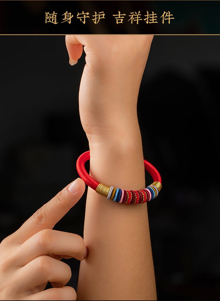 《The Ninefold Path of Mahakasyapa Vajra Knot》 Unisex National Style Braided Bracelet