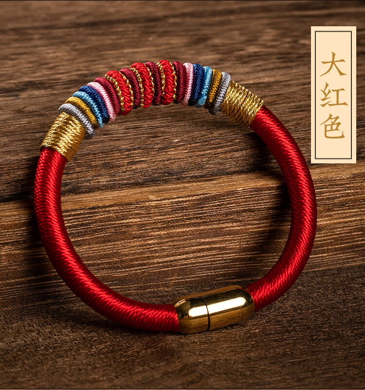 《The Ninefold Path of Mahakasyapa Vajra Knot》 Unisex National Style Braided Bracelet