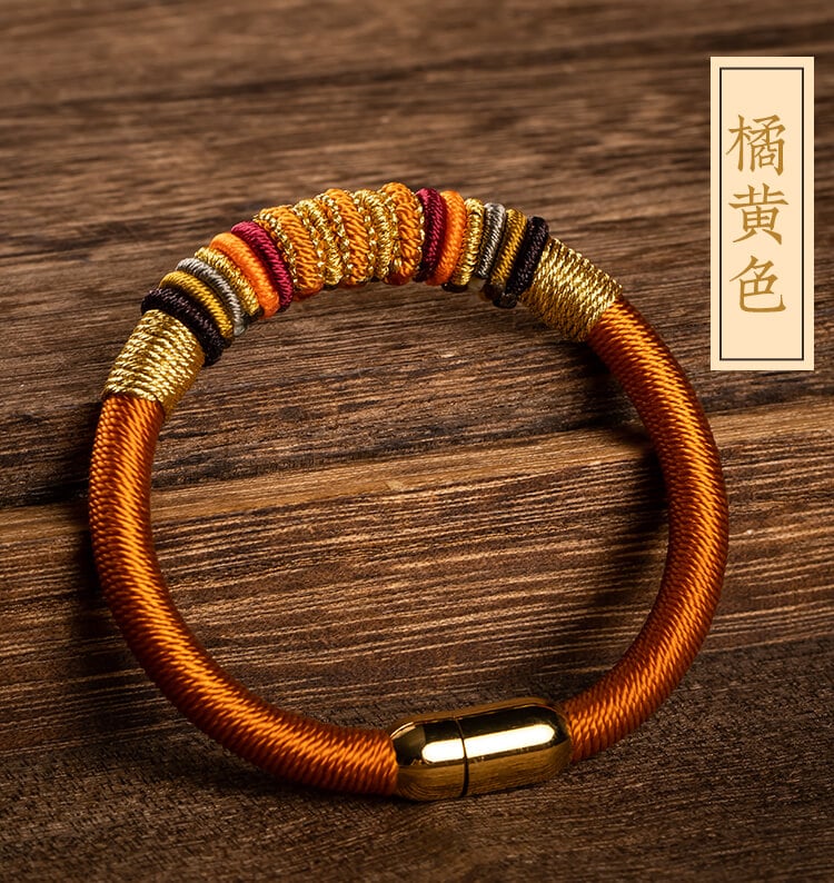 《The Ninefold Path of Mahakasyapa Vajra Knot》 Unisex National Style Braided Bracelet