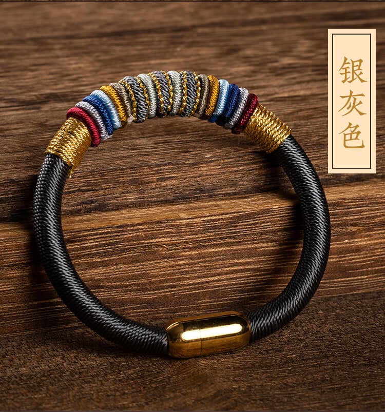 《The Ninefold Path of Mahakasyapa Vajra Knot》 Unisex National Style Braided Bracelet