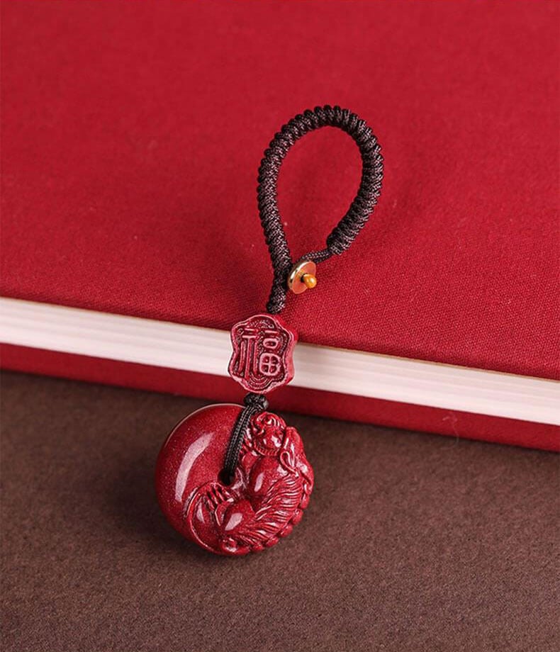 Real cinnabar~2024 new key chain pendant