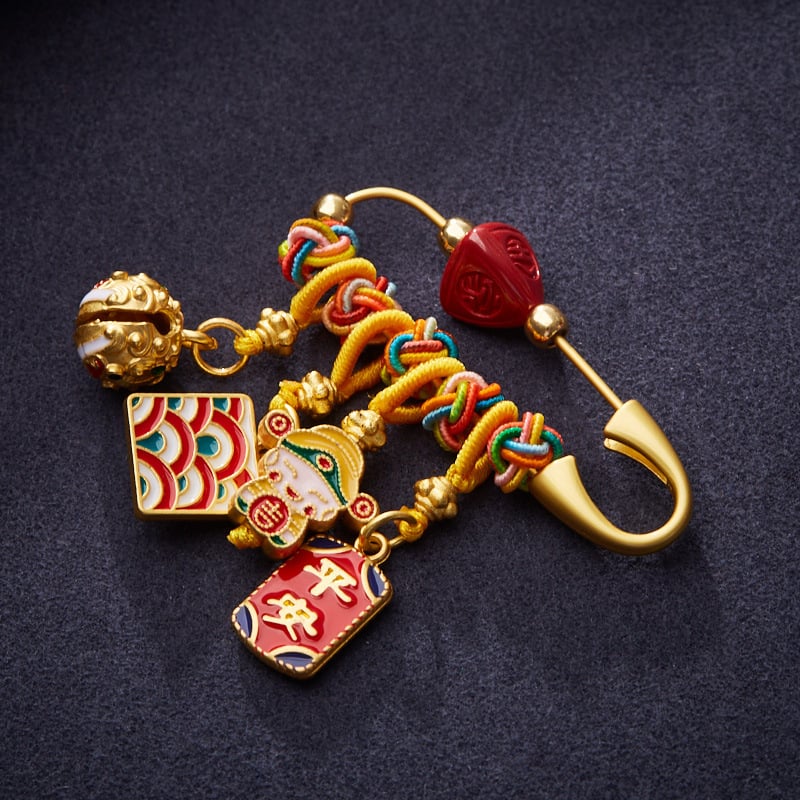 The future of money is limitless~Cinnabar Year of the Dragon zodiac year brooch