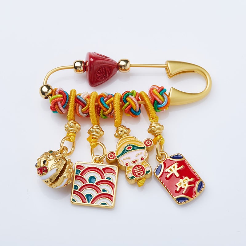 The future of money is limitless~Cinnabar Year of the Dragon zodiac year brooch