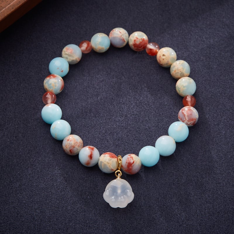 《Stones Come and Turn》 Shoushan Stone Cat Claw Sweet Bracelet