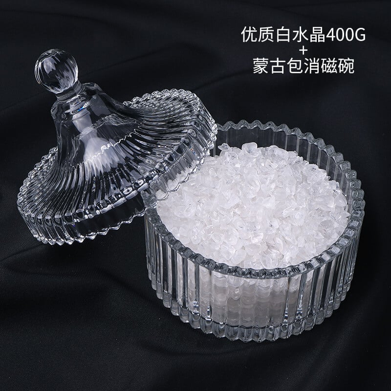 《Purification》 natural degaussing bowl demagnetizing stone