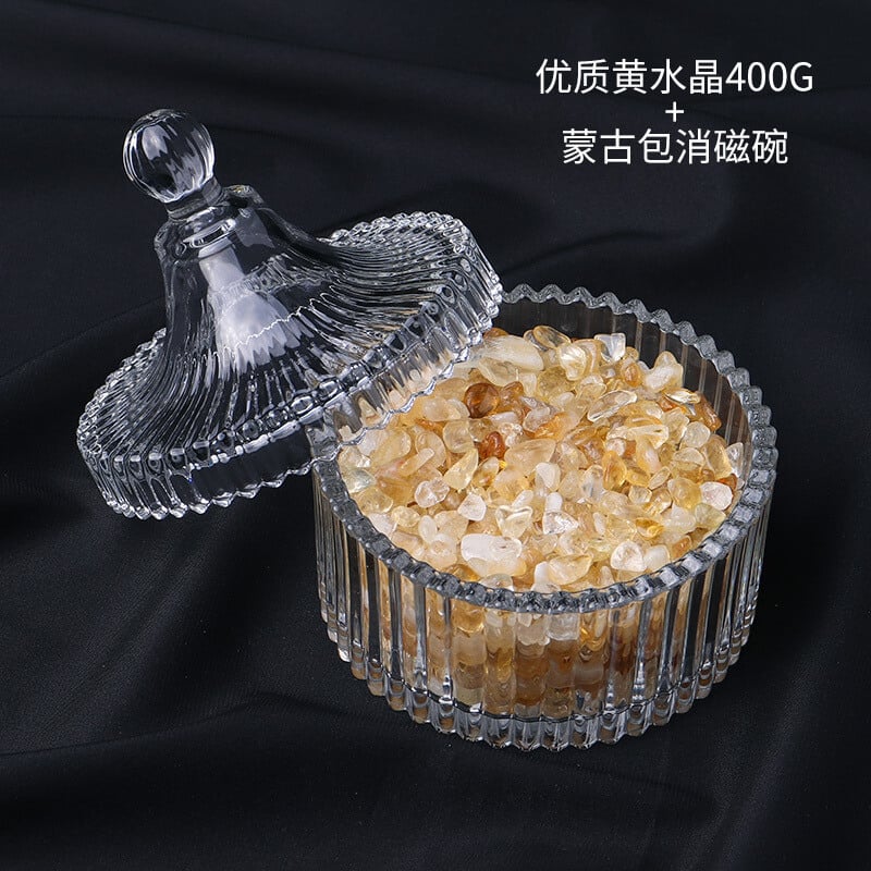 《Purification》 natural degaussing bowl demagnetizing stone