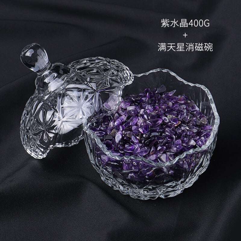 《Purification》 natural degaussing bowl demagnetizing stone