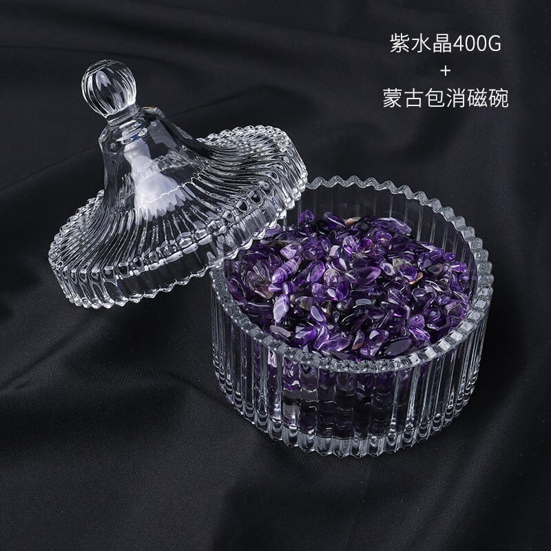 《Purification》 natural degaussing bowl demagnetizing stone