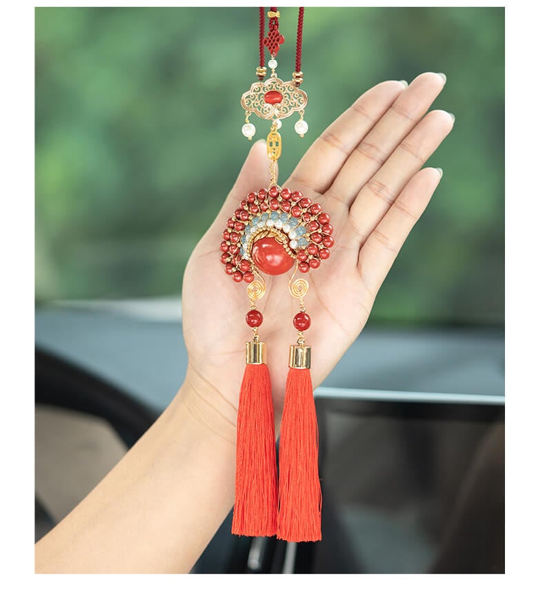 Phoenix Crown and Radiant Robe - Imperial Cinnabar Car Hanging