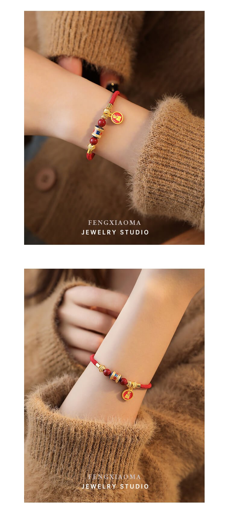 《Ben Ming Nian》 Year of the Dragon red string bestie bracelet