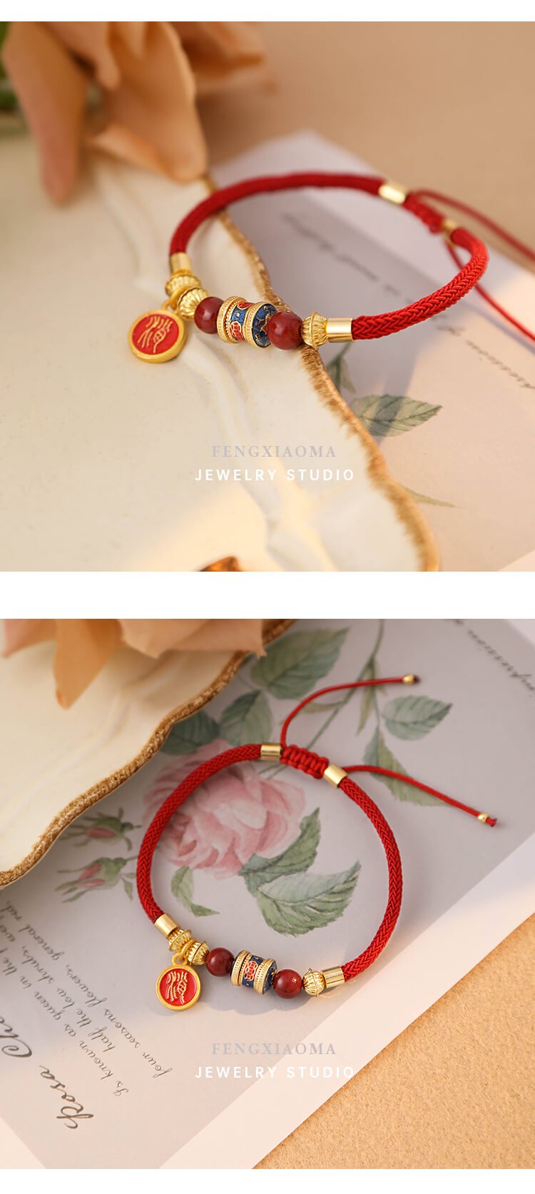 《Ben Ming Nian》 Year of the Dragon red string bestie bracelet