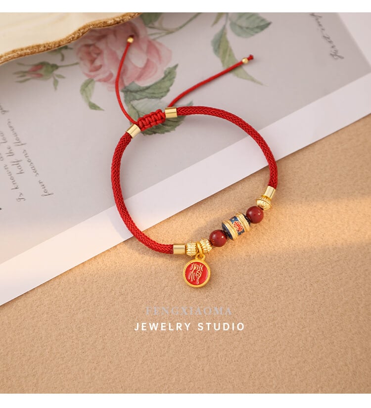 《Ben Ming Nian》 Year of the Dragon red string bestie bracelet