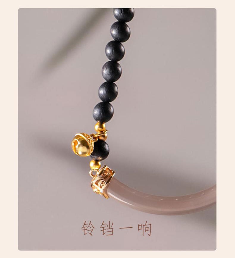 《Ink Clouds and Smoke》 fragrant wood double circle sandalwood bracelet