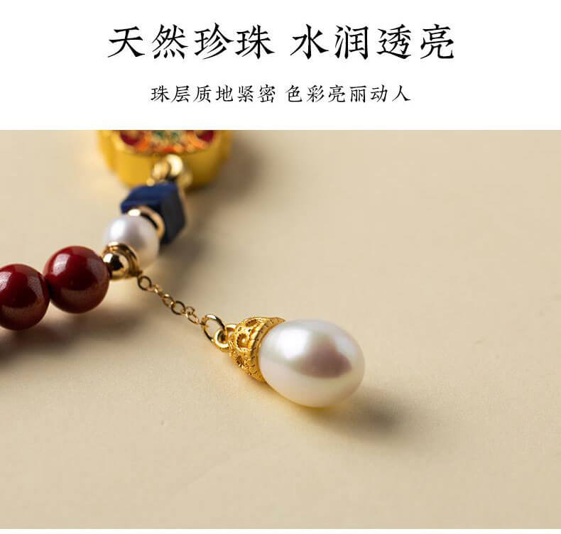 Peace and peace ~ Year of the Dragon, Lotus Blessing and Peace, Lord Rabbit mobile phone chain