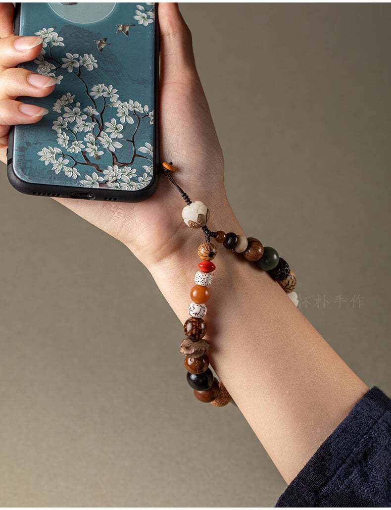 Shibazi ~ Duobao Bodhi mobile phone chain